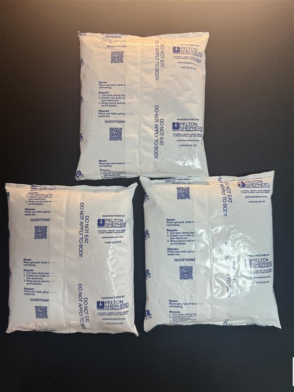 Glacier Ice Gel Packs – Reusable Cold Packs | 3‑Pack Bundle