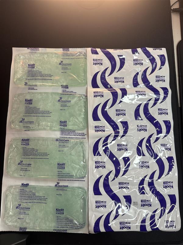 Koolit Advanced PCM Gel Pack – 2 Pack (Foldable, 4-Section) – Ice packs USA